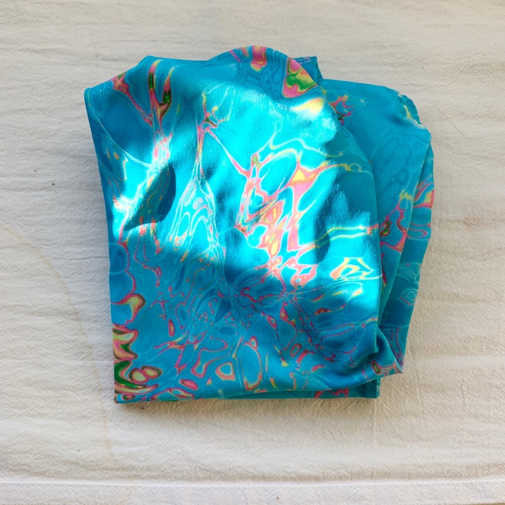 Gymnastics Leotard (Water & Rainbow Print)